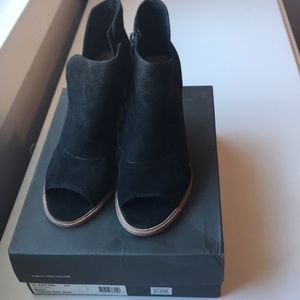 Vince Cameron Katleen Peep Toe Bootie Black